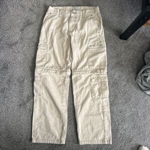 Men's Beige Cargo Pants